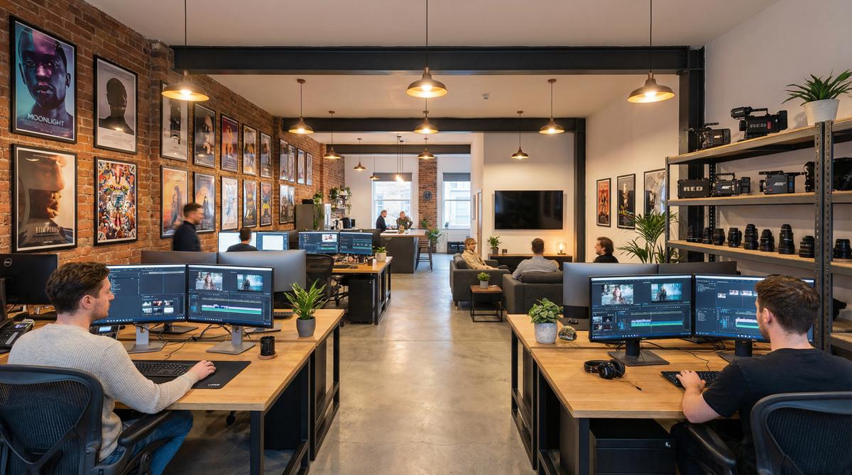 口爆颜射影视传媒公司办公环境